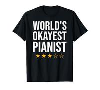 World's Okayest Pianist Piano Players T-Shirt