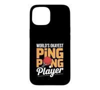 Worlds Okayest Ping Pong Player Funny Humor Case for iPhone 15