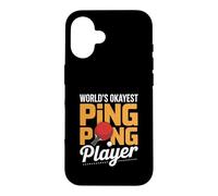 Worlds Okayest Ping Pong Player Funny Humor Case for iPhone 16