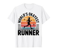 World's Okayest Runner Funny Marathon Running T-Shirt