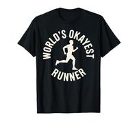 World's Okayest Runner Funny Marathon Running T-Shirt