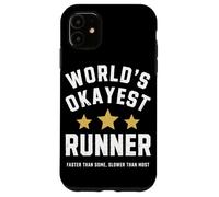 Worlds Okayest Runner Funny Sarcastic Running Marathon Train Case for iPhone 11