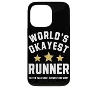 Worlds Okayest Runner Funny Sarcastic Running Marathon Train Case for iPhone 13 Pro