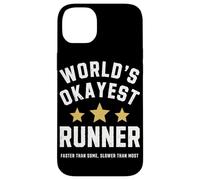 Worlds Okayest Runner Funny Sarcastic Running Marathon Train Case for iPhone 14 Plus