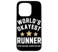 Worlds Okayest Runner Funny Sarcastic Running Marathon Train Case for iPhone 15 Pro