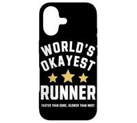 Worlds Okayest Runner Funny Sarcastic Running Marathon Train Case for iPhone 17