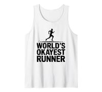 World's Okayest Runner - Jogger Marathon Workout Cardio Tank Top