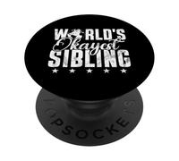 World's Okayest Sibling Matching Siblings Brother Sister PopSockets Adhesive PopGrip