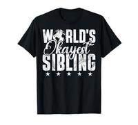 World's Okayest Sibling Matching Siblings Brother Sister T-Shirt