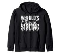 World's Okayest Sibling Matching Siblings Brother Sister Zip Hoodie