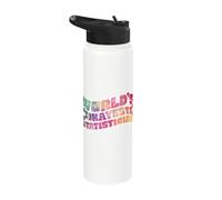 World's Okayest Statistician Stainless Steel Insulated Water Bottle