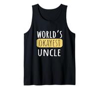 World's Okayest Uncle Funny for Best Uncle Tank Top