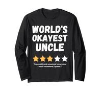 World's Okayest Uncle Funny Gag Long Sleeve T-Shirt