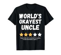 World's Okayest Uncle Funny Gag T-Shirt