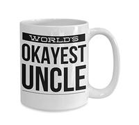 World's Okayest Uncle Mug Uncle Gifts from Nephewneice Nearest Uncle