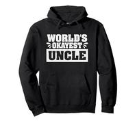 Worlds Okayest Uncle Sarcastic Funny Uncle Family Reunion Pullover Hoodie