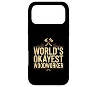 World's Okayest Woodworker Funny Carpenter Case for iPhone 17 Pro Max