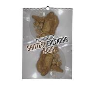 World's Shittest Calendar 2025 A4, funny calendar, banter cards, rude calendar, 2025 planner, poo lover, poo gifts, shit gifts
