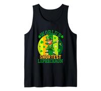 World's Shortest Leprechaun Patrick's Day Dabbing Irish Man Tank Top
