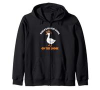 World's Silliest Goose On The Loose Zip Hoodie