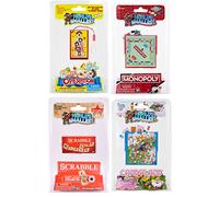 World's Smallest Board Games Set - Scrabble, Monopoly, Operation, Candy Land (4 Players, Ages 8+)