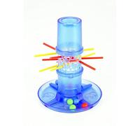 World's Smallest - Create a “lattice” of sticks midway through the translucent tube and place the marbles on top - The perfect travel game.