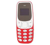 Worlds Smallest Phone Hands Free Bluetooth Dialer Dual SIM Card Unlocked GSM 2 in 1 Mini Mobile Phone (Red)