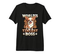 World's Tiniest Boss Funny Chihuahua Premium T-Shirt
