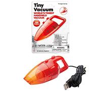 World's Tiniest Vacuum - USB Powered, Strong Suction Power, Includes Brush Attachment
