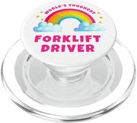 Worlds Toughest Forklift Driver Funny Warehouse Operator PopSockets PopGrip for MagSafe
