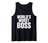 World's Worst Boss Funny Office Humor Tank Top