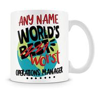 Worlds Worst Operations Manager Mug - Add Name - Operations Manager Gift