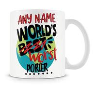 Worlds Worst Porter Mug - Add Name - Porter Gift