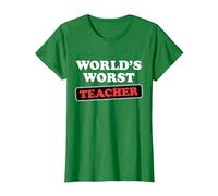 World's Worst Teacher T-Shirt, Women, Kelly Green, Large