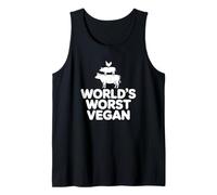 World's Worst Vegan - Funny Keto Diet Tank Top