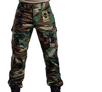 Worldshopping4U Mens BDU Woodland Combat Trousers with Knee Pads for Military Army Airsoft Large Wl