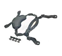 Worldshopping4U Ordinary Helmet General Suspension Lanyard with 4 Points Chin Strap with Bolts and Screws Black BK For Fast ACH MICH IBH Helmet