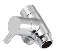 Worldwhere Shower Arm Diverter Valve for Hand Showerhead and Fixed Sprinkler,3 Way G1/2 Shower Head Diverter Valve Chrome