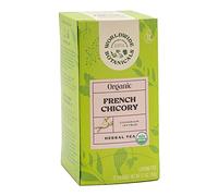 Worldwide Botanicals Organic French Chicory Root Tea - 50% more herbs with 3g per tea bag - Prebiotic Roasted Herbal Tea - Acid Free, Caffeine Free, Kosher, 25 tea bags