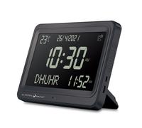 Worldwide Digital 8 Azan Prayer Clock - Islamic Wall & Desk Clock with Built-in Adhan, Five Prayers, Adjustable Volume, Beep Option, Night Light - A