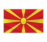 Worldwide Flags North Macedonia 5Ft Flag Standard
