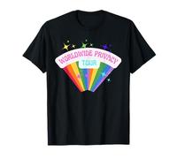 Worldwide Leave Alone Looking Privacy Rights Funny Tour T-Shirt
