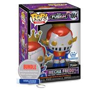Worldwide Nutrition Bundle Compatible with Funko Fusion Mecha Freddy Vinyl Figure #1004 with Exclusive in-Game Item Code - 4.9-Inch Funko Exclusive Collectible Games Figure with Keychain