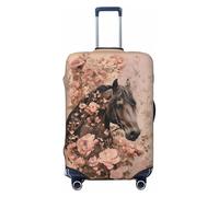 Worltoldb Travel Luggage Cover Polyester Suitcase Protector Washable Baggage Covers, Horse, Small