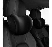 WORLUDE Car Headrest Pillow, 2PCS Car Neck Support Pillow for Driving, Cars Neck Pillow Suitable for Ergonomic Design, Cars Neck Pillow for Relieving Neck Fatigue with Soft Memory Foam