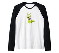 Worm Alien Raglan Baseball Tee