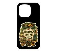 Worm Bin Check Vermicompost Garden Case for iPhone 15 Pro
