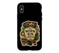 Worm Bin Check Vermicompost Garden Case for iPhone X/XS