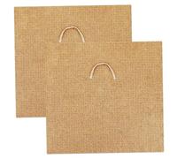 Worm Blanket 2Pcs 24x24in Jute Fiber Easy Cutting Worm Bin Blanket for Composting with Pull Ring Foldable Blankets for Farm Composting Bin HOME.