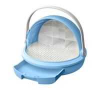 Worm Breeding Box for Pets. Worm Growth Box. Easy-to-observe Hatching Container, Blue